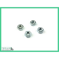 TAPPET ADJUSTER NUTS, TRIUMPH, UNF THREAD (SET OF 4) GENUINE, 14-0402