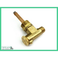 PETROL GAS FUEL TAP, PUSH PULL, 90 DEG, BRASS, 3/8 x 7/16, BSA, GENUINE, 68-8024