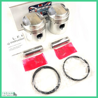 PISTON & RING SET, TRIUMPH, PRE-UNIT, T100, 500, 9:1, GENUINE, 70-3615 +0.060