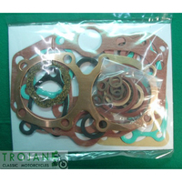 ENGINE GASKET SET, TRIUMPH, PRE UNIT,  TWIN 650, IRON HEAD, 1949-55, ENG0164