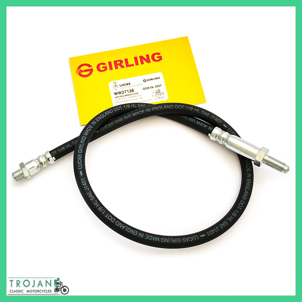 GIRLING 28" FRONT BRAKE HOSE, MASTER CYLINDER, NORTON COMMANDO, 06-3507 G