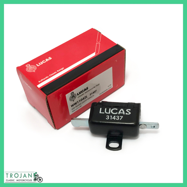 GENUINE LUCAS 22B BRAKE LIGHT SWITCH, ON CHAIN GUARD, 54033234, 99-0725, 31445, 31437